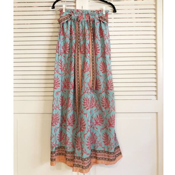 Knowmad Shop Silk Printed Wide Leg Pants - Picture 1 of 9